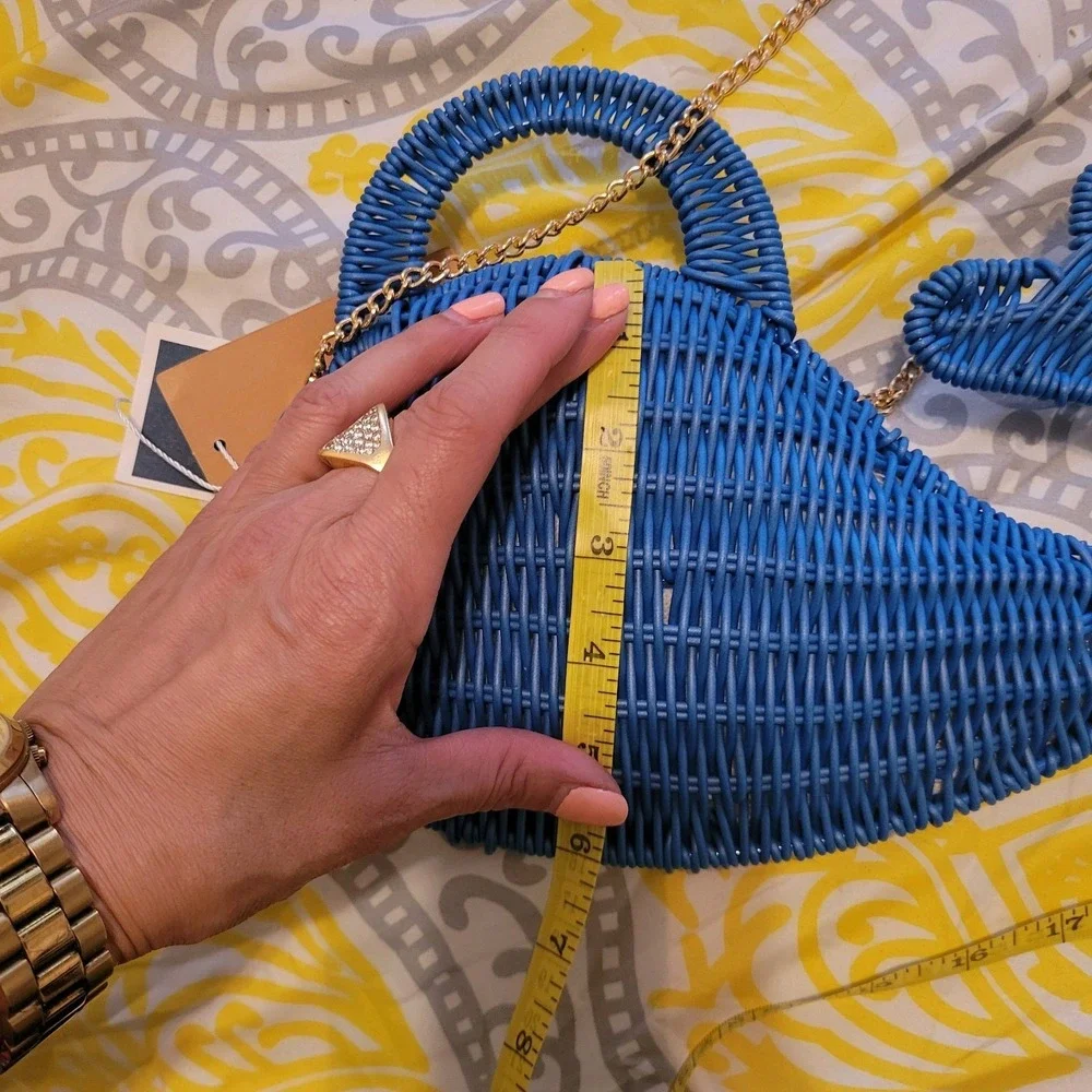 Tommy Bahama Wicker  Whale‎ Crossbody Bag  NWT